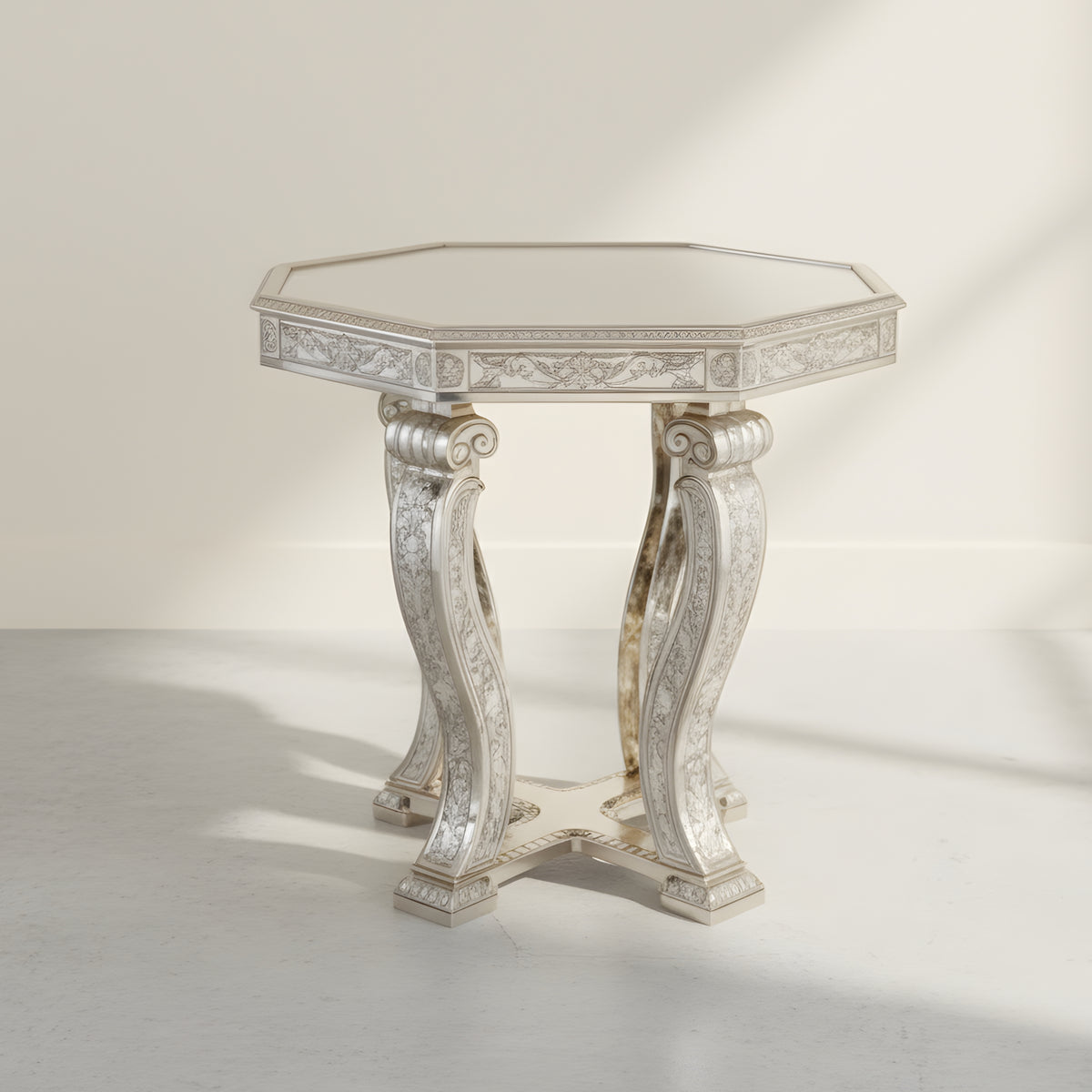 The Silver Clad Viceroy's Accent Table