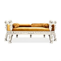 The Silver Clad Lionheart Settee